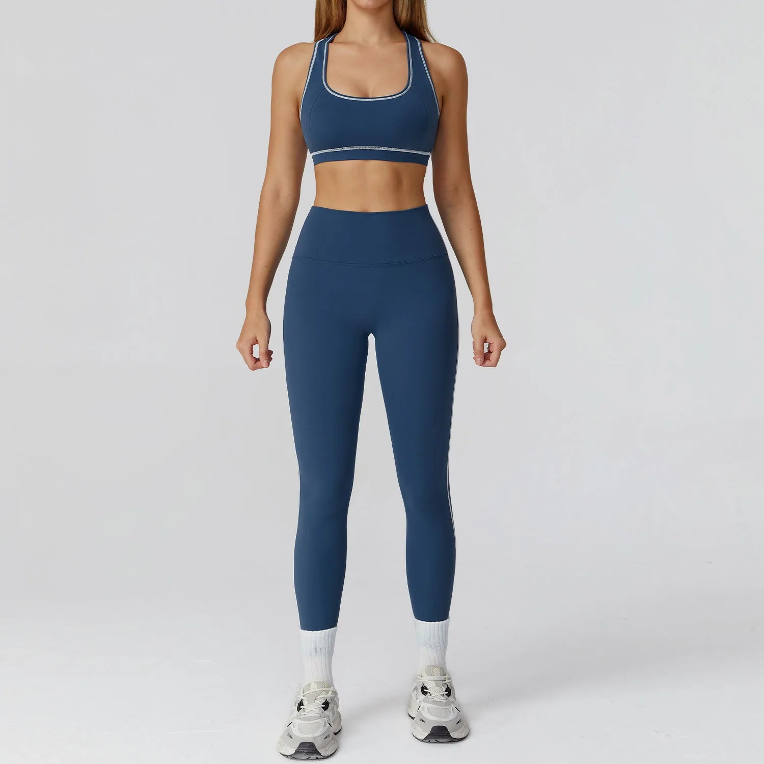 2/3PCS Yoga Set – Long Sleeve Bra, Leggings & Fitness Tracksuit