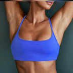 Cross Back Sports Bra – Shock-Resistant Gathered Yoga Vest & Fitness Wear