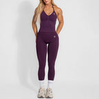 Yoga Set 2-Piece – Halter Top & High Waist Shaping Leggings