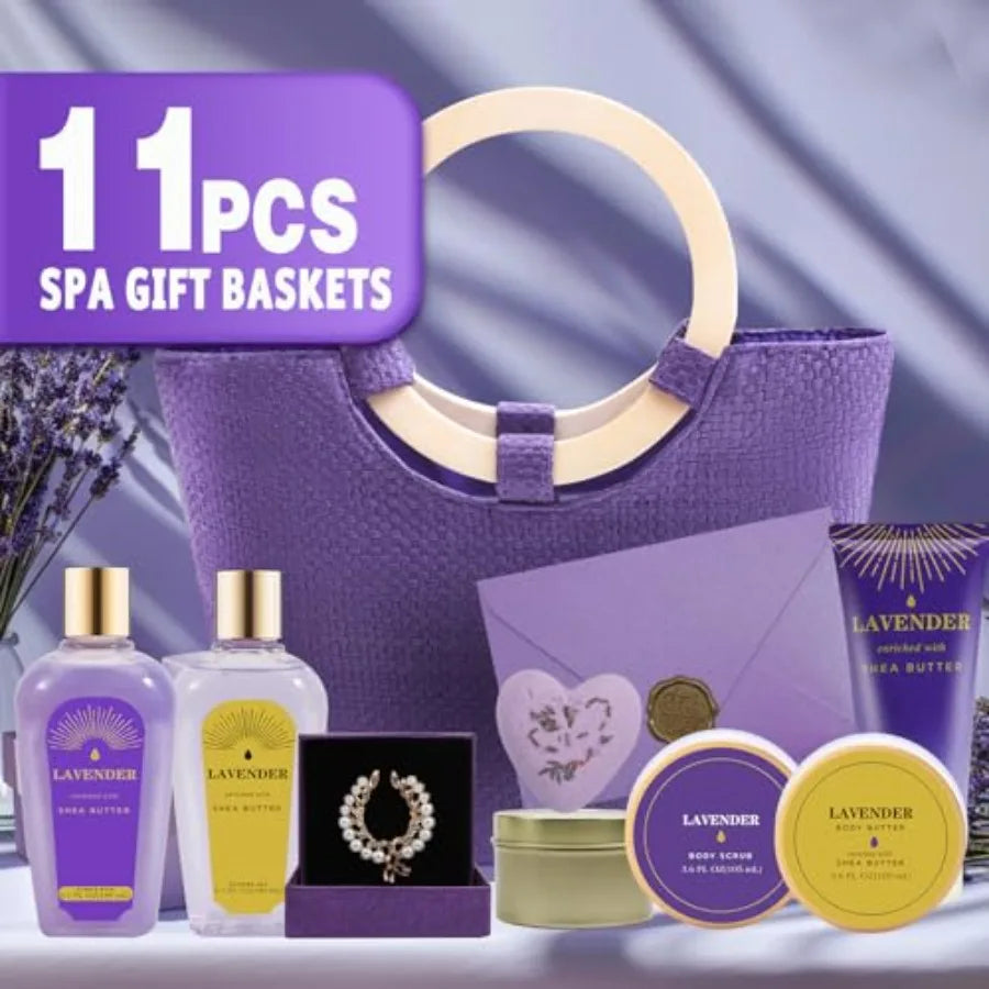 Gift Baskets for Women Mothers Day Gifts for Mom 11pcs Sets Relaxing Bath Sets for Women Christmas Gifts for Her