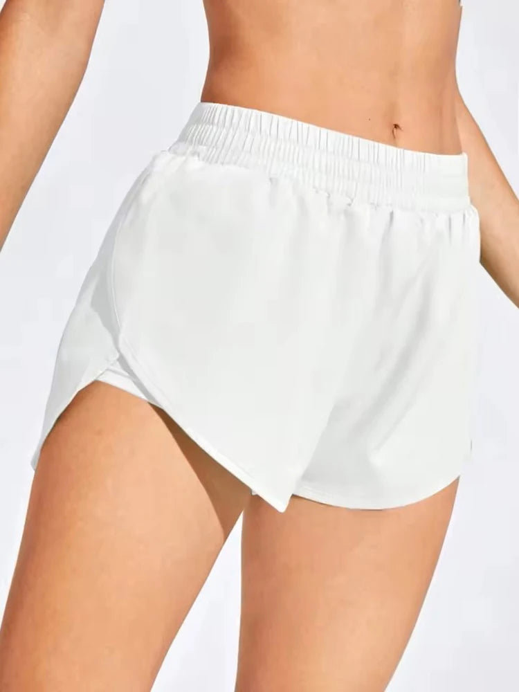 Yoga Shorts – Elastic Running Workout Short Leggings for Gym & Sport