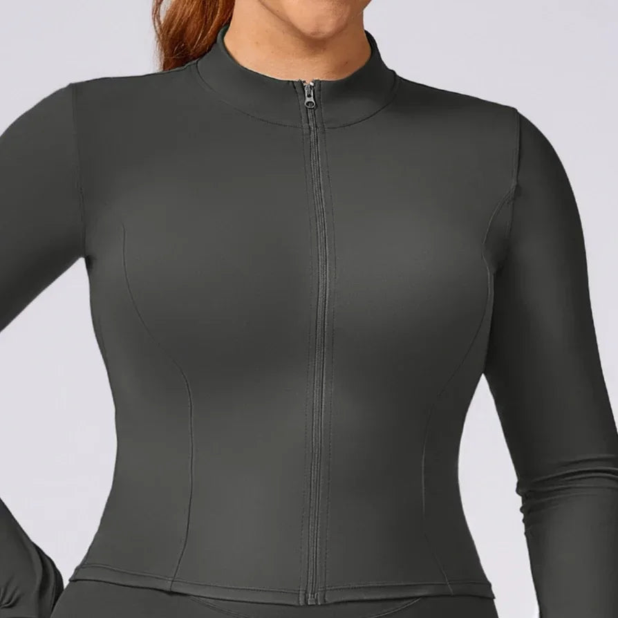Plus Size Workout Set – Sport Jacket, Leggings & Flared Pants
