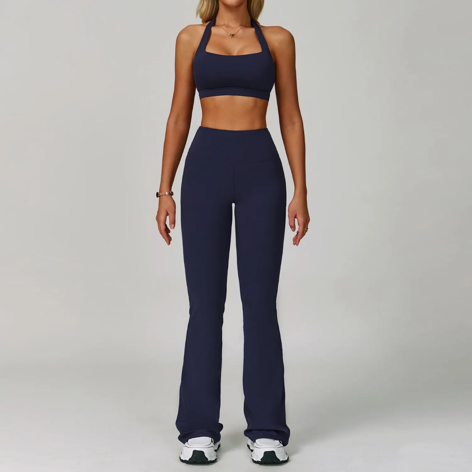 2 Piece Tracksuit – Workout Bra & High Waist Leggings Gym Clothing