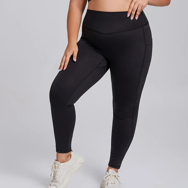 Plus Size Activewear Set – Sports Bra & Super Stretch Gym Leggings