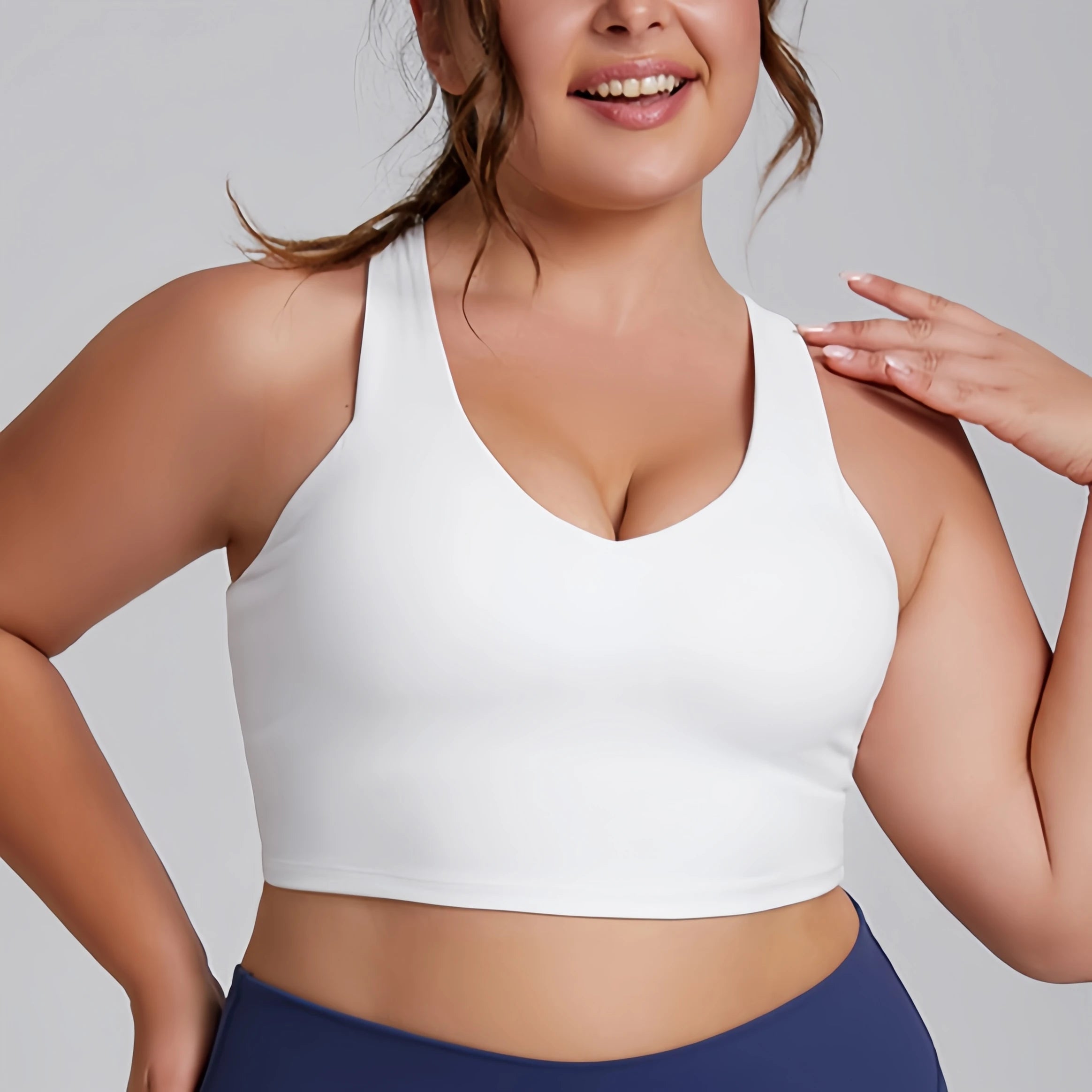 Plus Size Activewear Set – Sports Bra & Super Stretch Gym Leggings