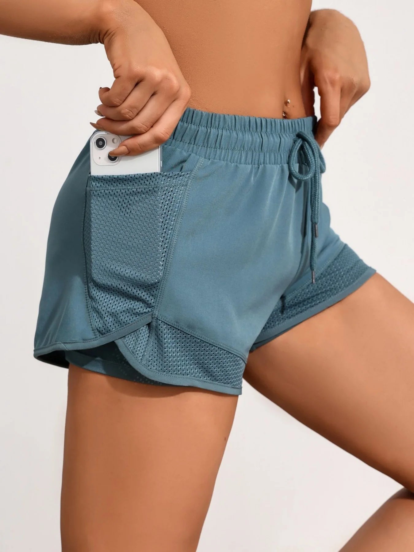 High Waist Yoga Shorts – Breathable Elastic Fitness, Running & Daily Wear
