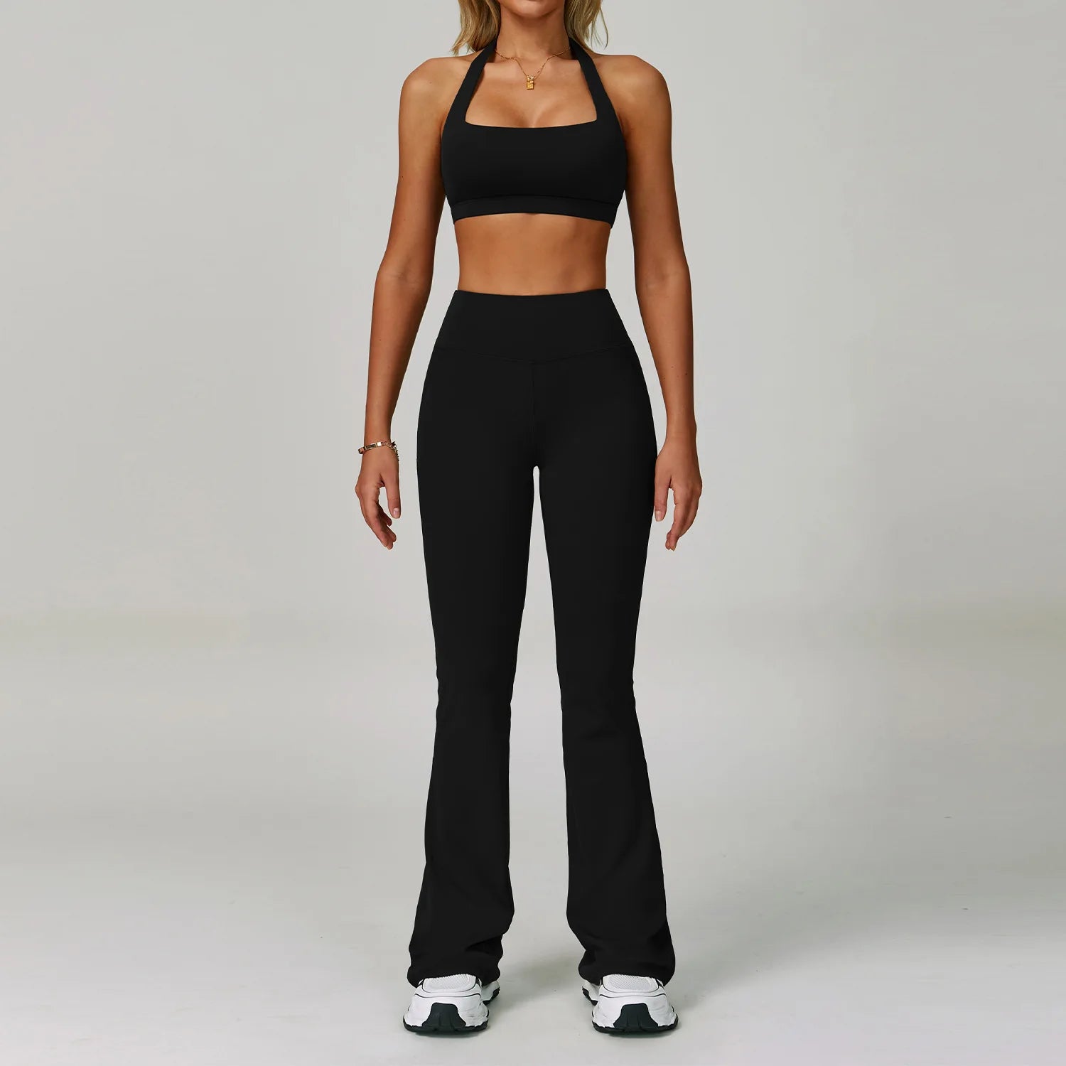 2 Piece Tracksuit – Workout Bra & High Waist Leggings Gym Clothing