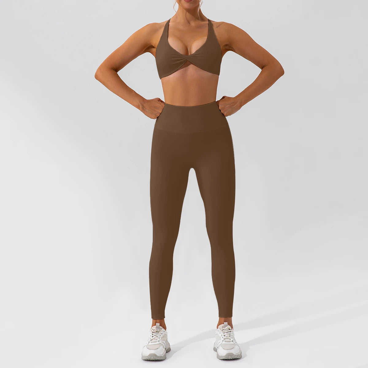 2PCS Yoga Suit Sports Set – Quick-Dry Long Sleeve Running & Workout Tracksuit