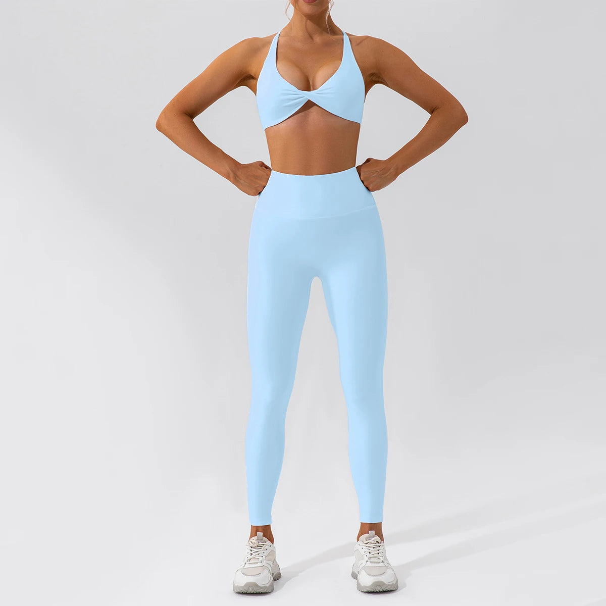 2PCS Yoga Suit Sports Set – Quick-Dry Long Sleeve Running & Workout Tracksuit