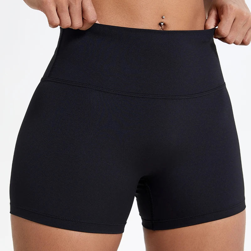 Hearuisavy Butt Lift Running Shorts – High Waist Slim Cycling Yoga Shorts