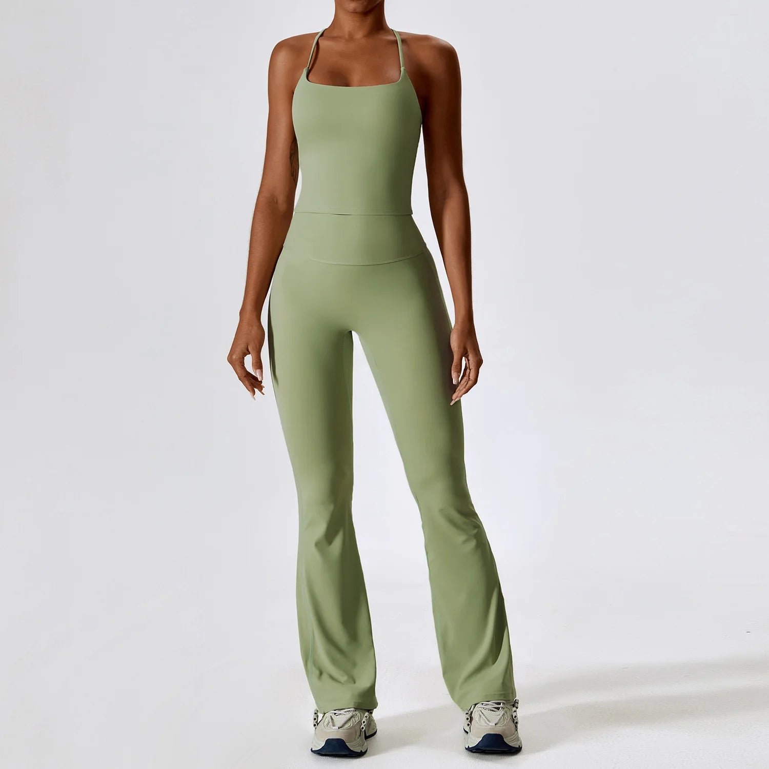 Women's Seamless 2-Piece Yoga Set – Legging + Crop Top
