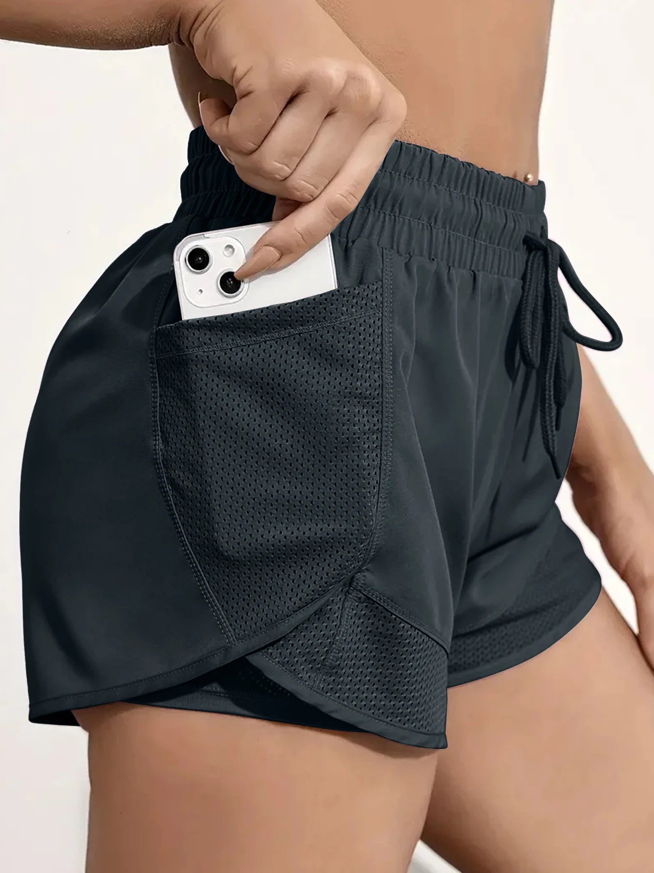 High Waist Yoga Shorts – Breathable Elastic Fitness, Running & Daily Wear