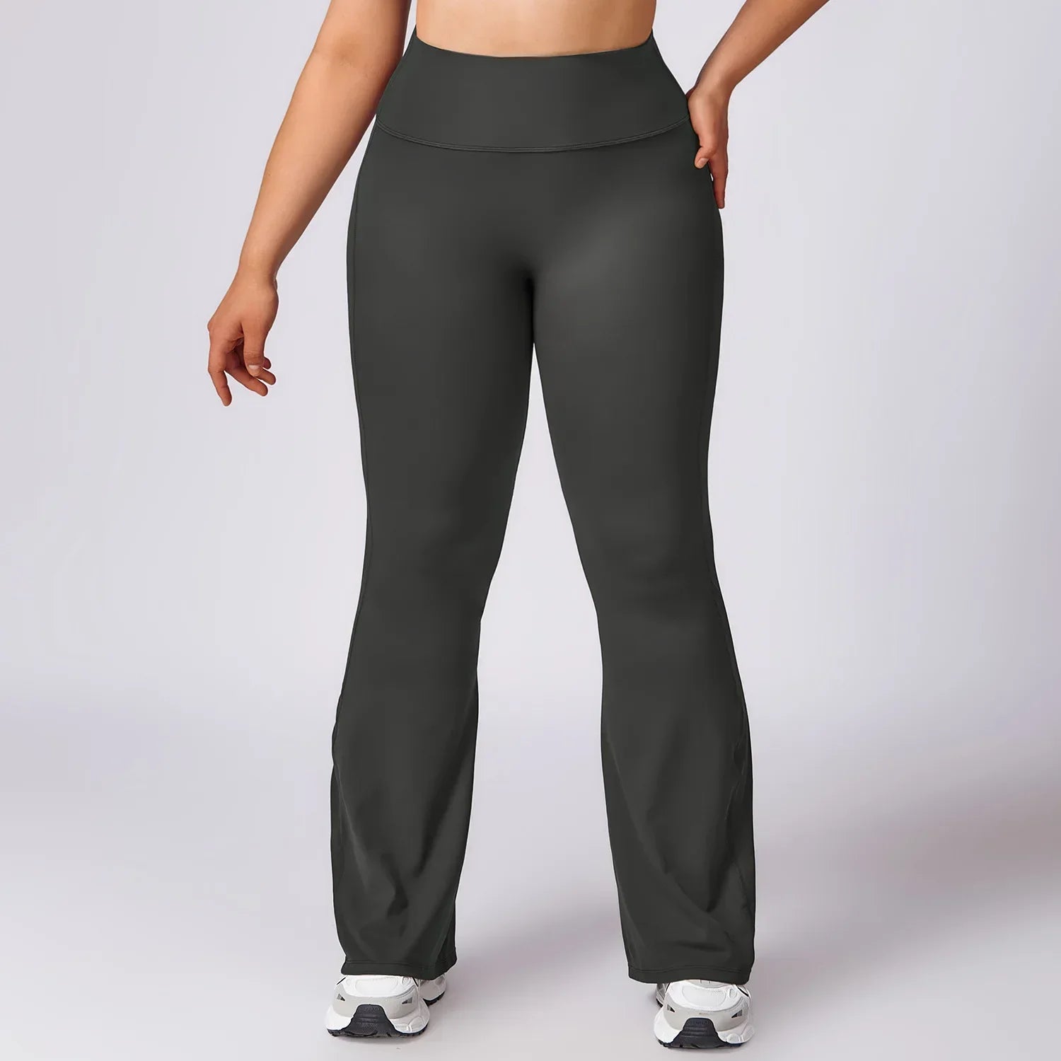 Plus Size Workout Set – Sport Jacket, Leggings & Flared Pants