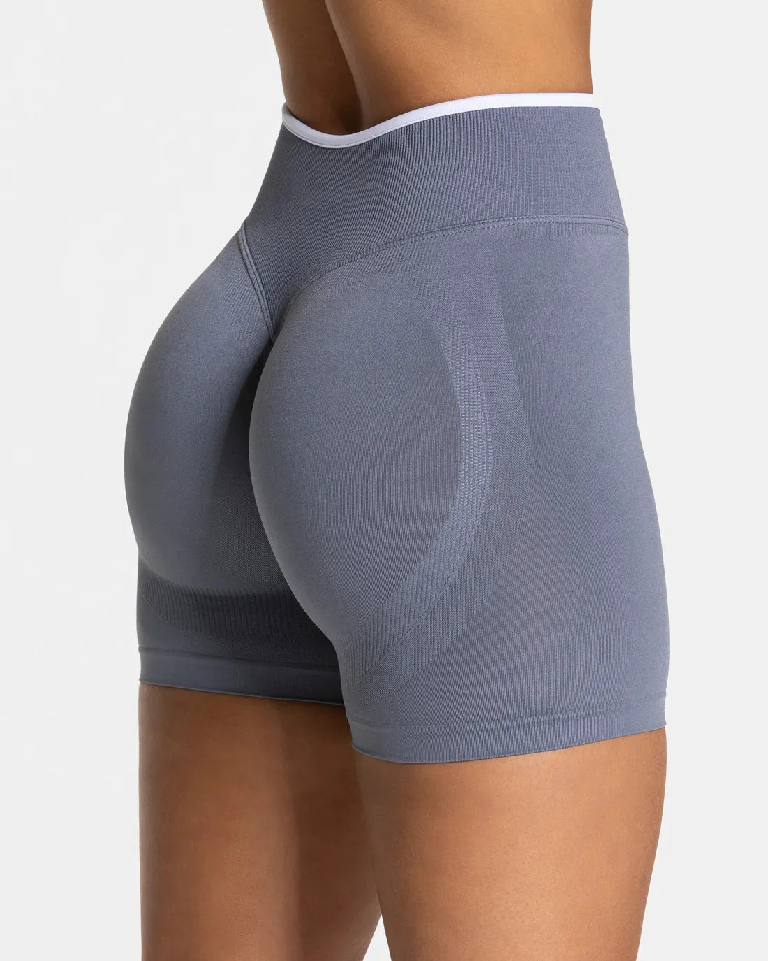 S-TE Colorblock Seamless Yoga Shorts – Peach Hip Tight Running Fitness Pants