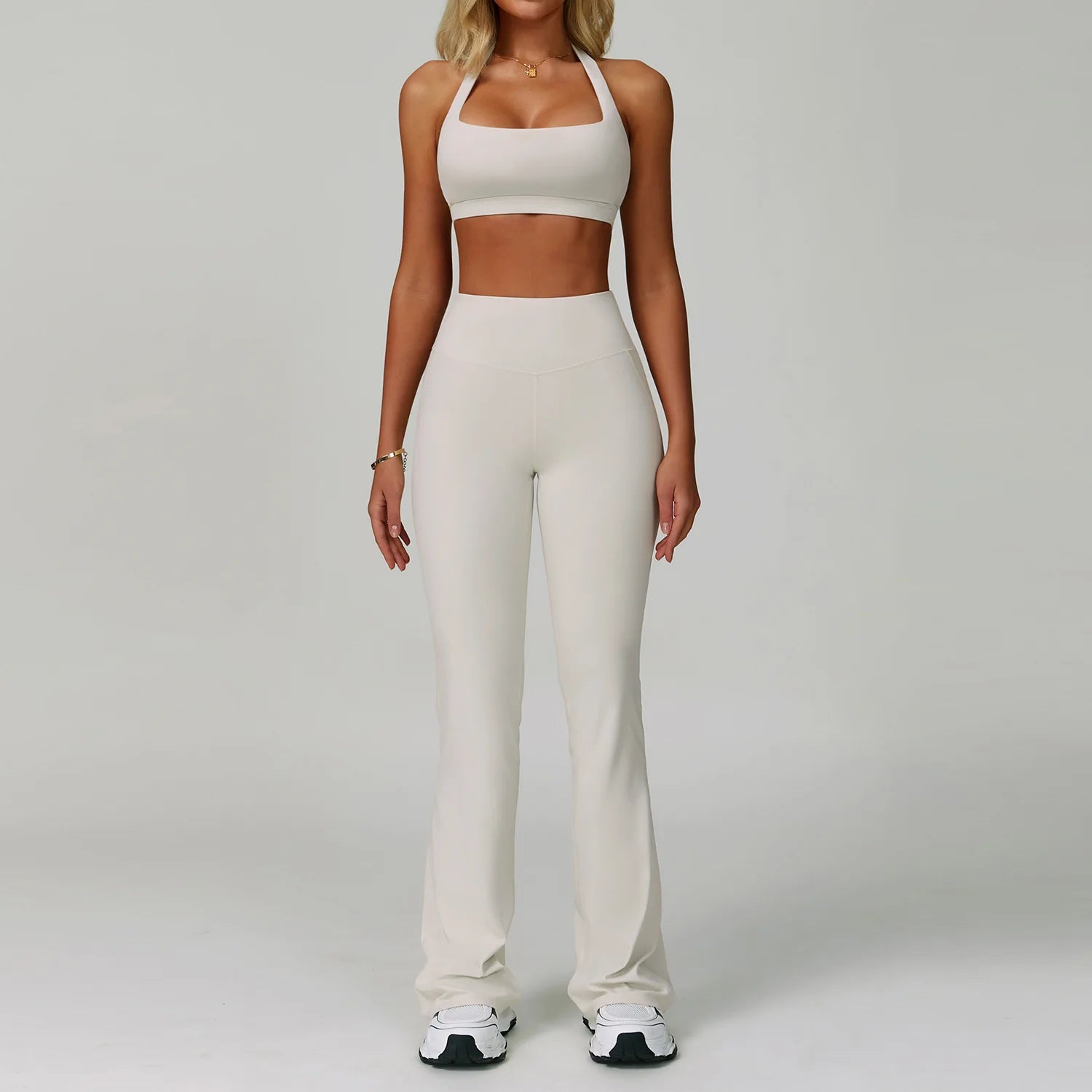 2 Piece Tracksuit – Workout Bra & High Waist Leggings Gym Clothing