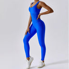 Seamless One-Piece Fitness Bodysuit – Push Up Stretch Gym Suit