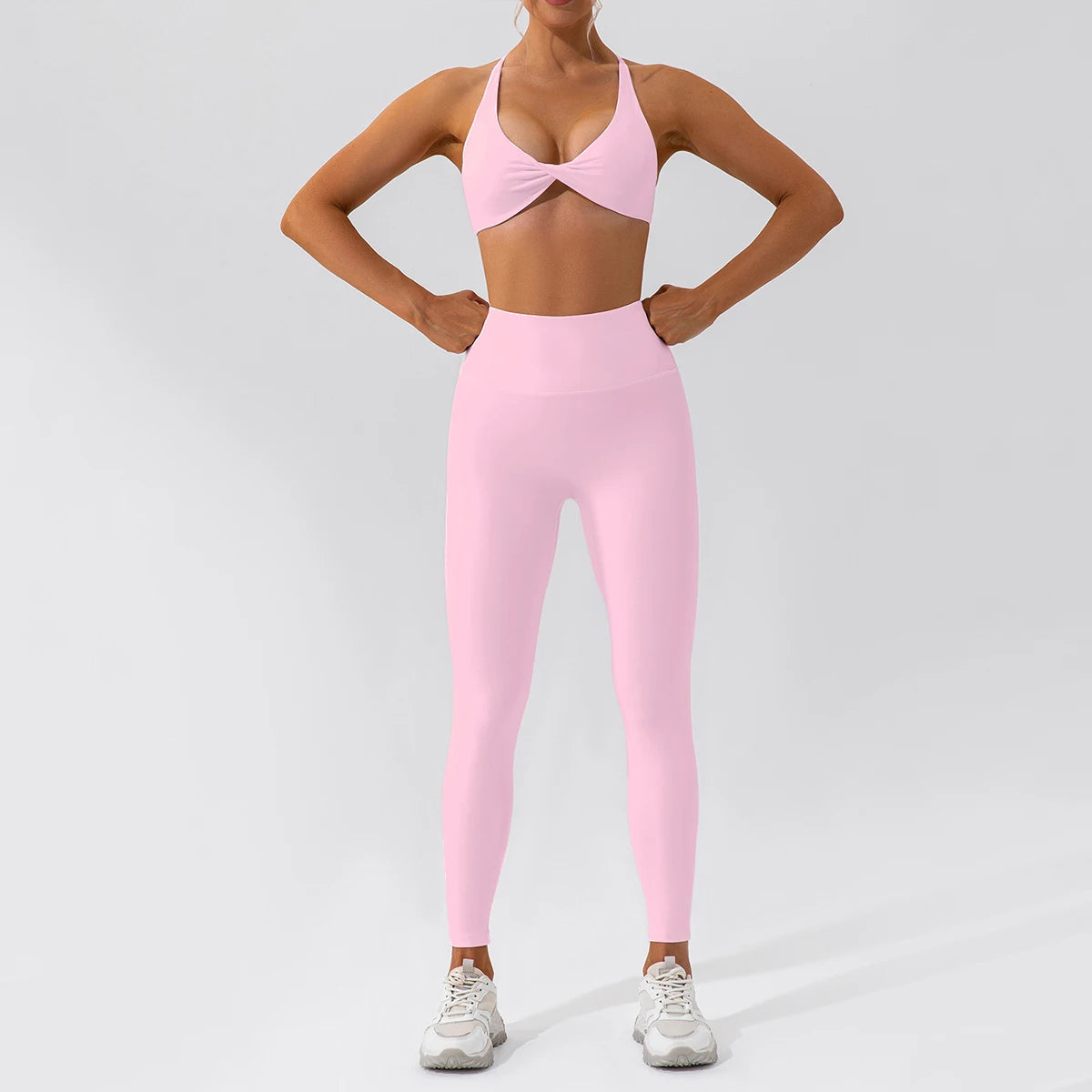 2PCS Yoga Suit Sports Set – Quick-Dry Long Sleeve Running & Workout Tracksuit