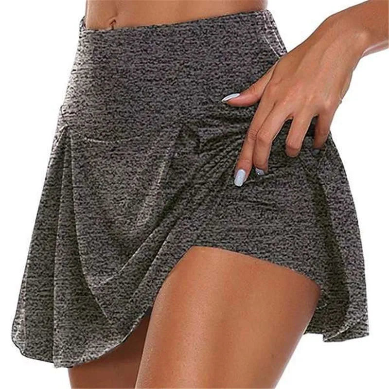 Quick-Dry Tennis & Dance Mini Skirt – High Waist Fitness Short Skirt with Lining