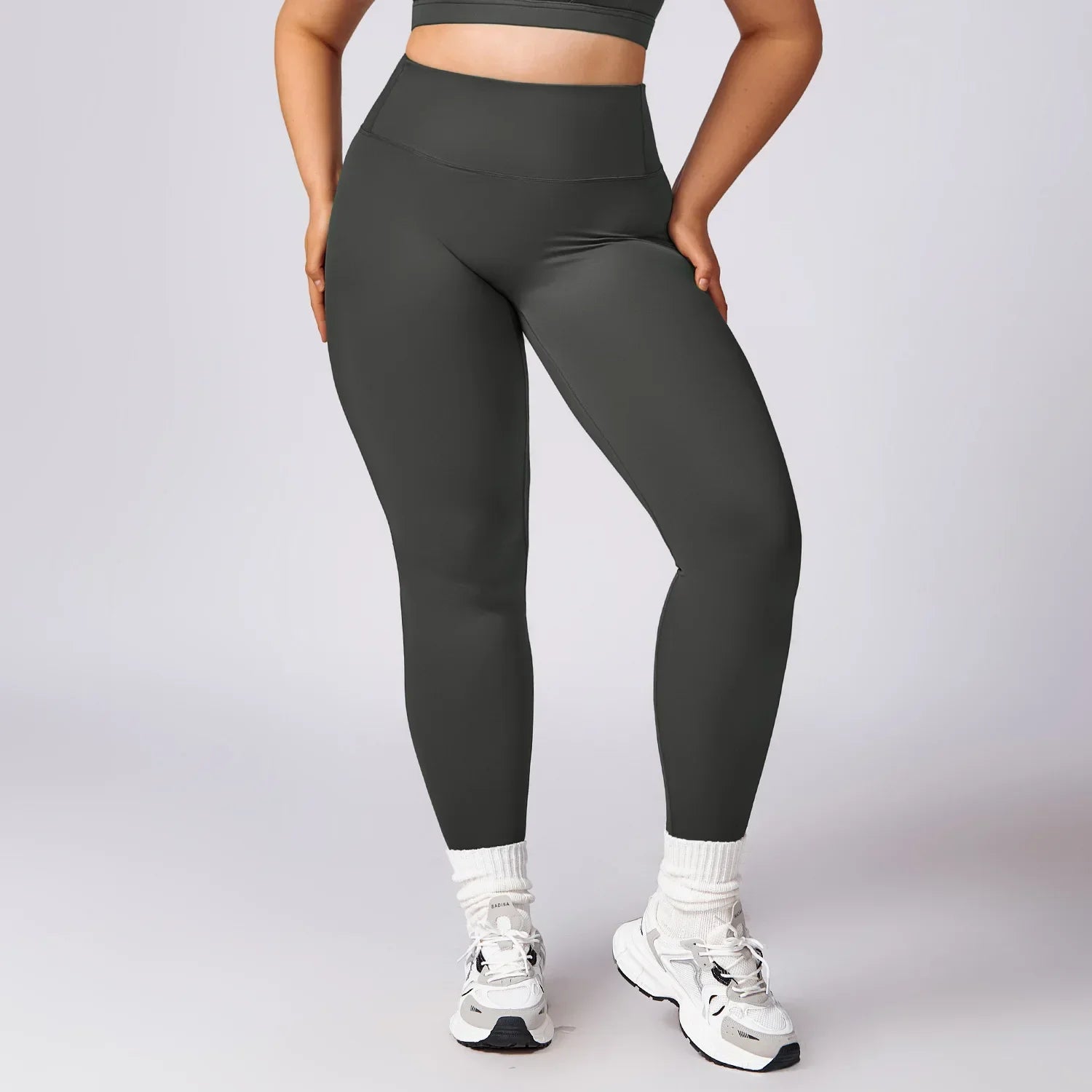 Plus Size Workout Set – Sport Jacket, Leggings & Flared Pants
