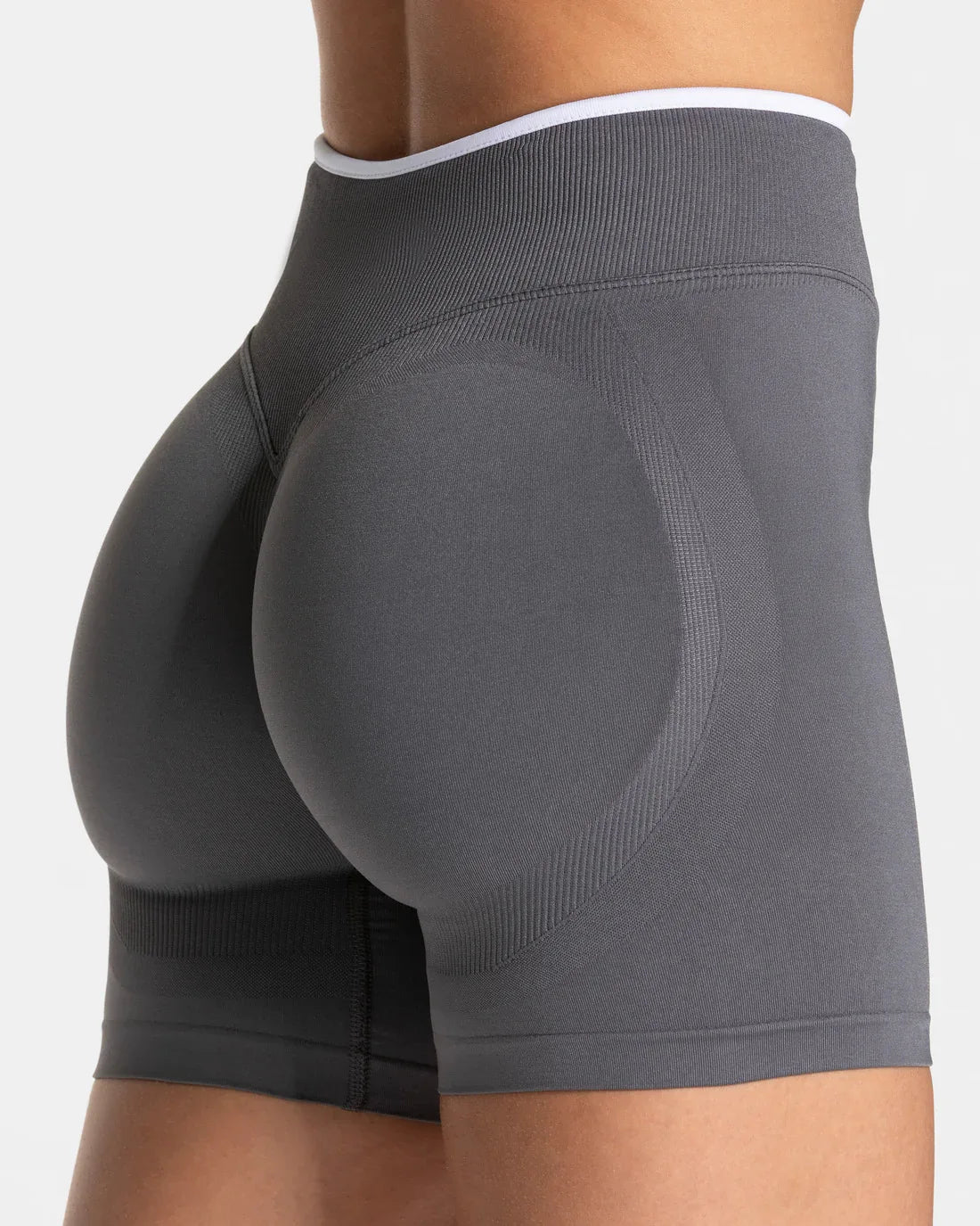 S-TE Colorblock Seamless Yoga Shorts – Peach Hip Tight Running Fitness Pants