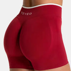 TEVEO Seamless High Waist Yoga Shorts – Hip Lifting Running Sports Shorts
