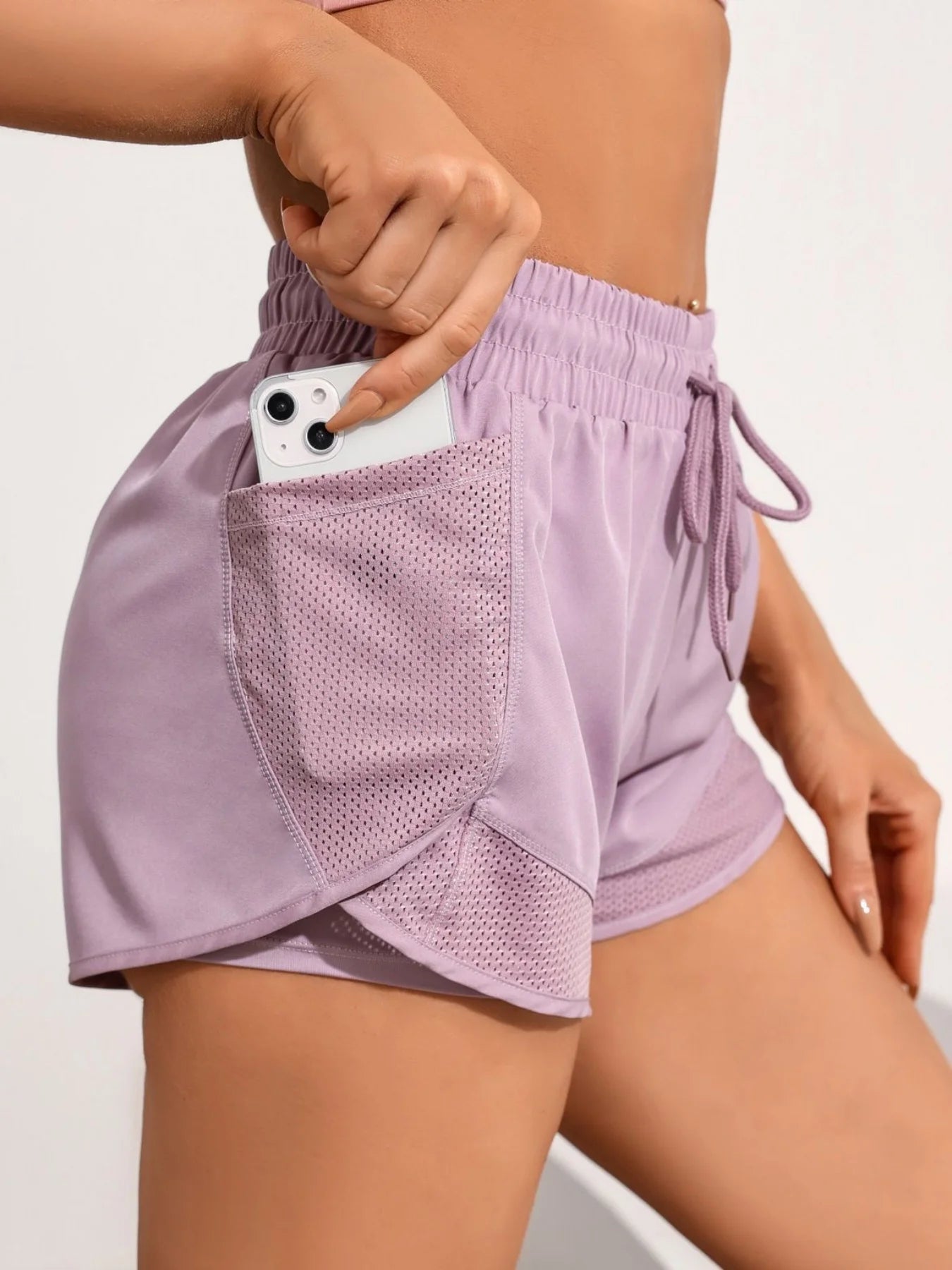 High Waist Yoga Shorts – Breathable Elastic Fitness, Running & Daily Wear