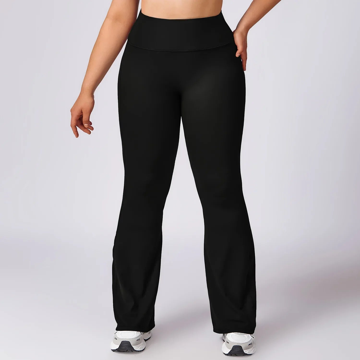 Plus Size Workout Set – Sport Jacket, Leggings & Flared Pants