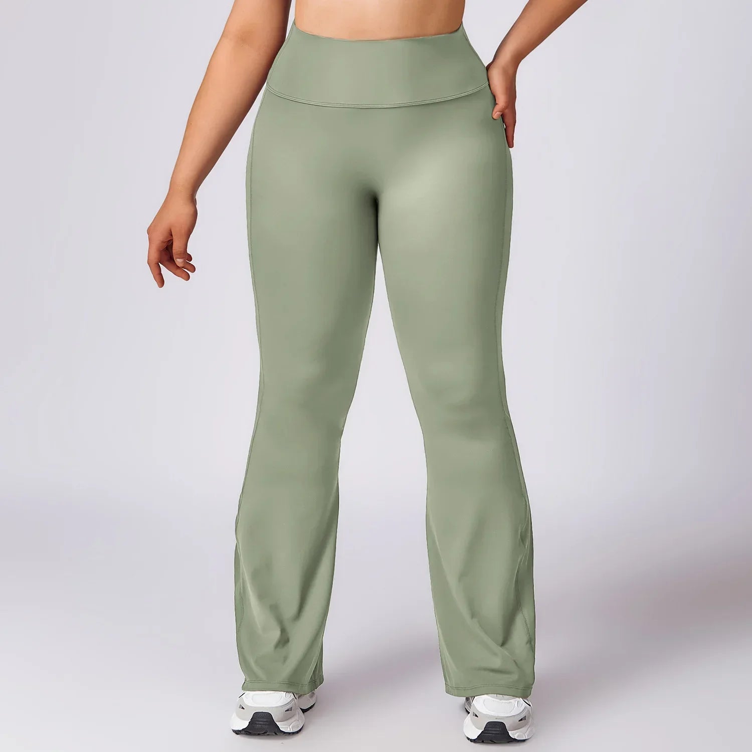 Plus Size Workout Set – Sport Jacket, Leggings & Flared Pants