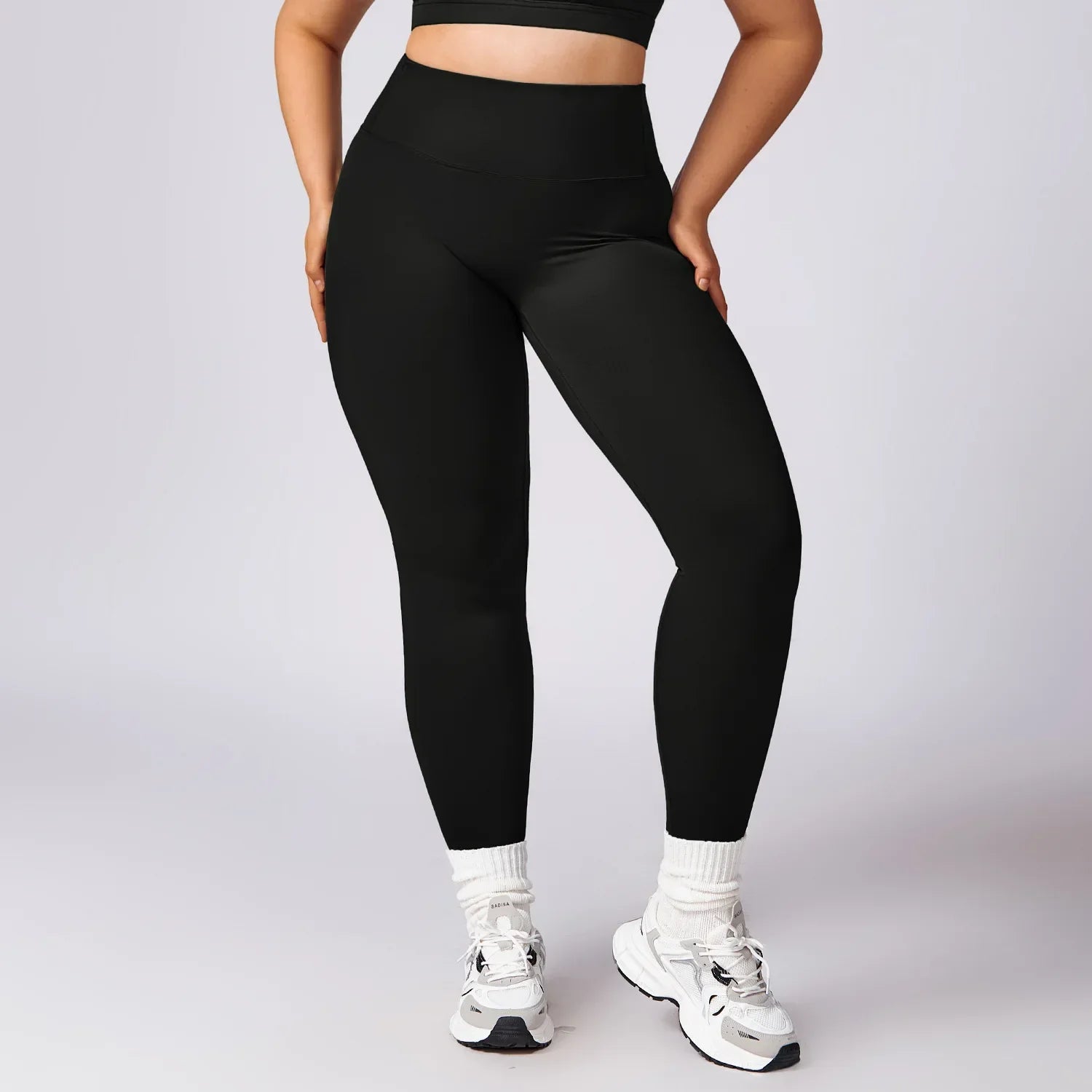 Plus Size Workout Set – Sport Jacket, Leggings & Flared Pants
