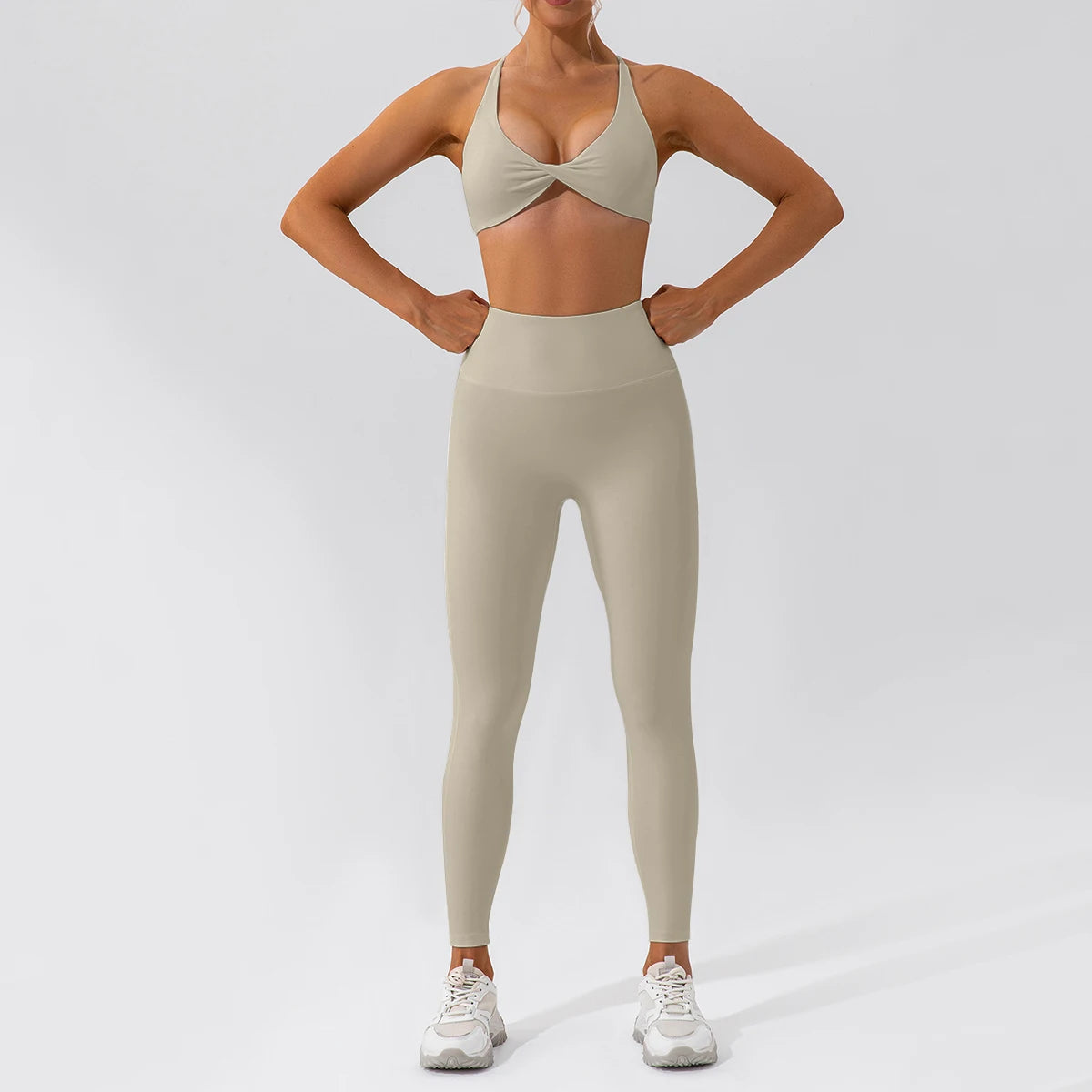 2PCS Yoga Suit Sports Set – Quick-Dry Long Sleeve Running & Workout Tracksuit