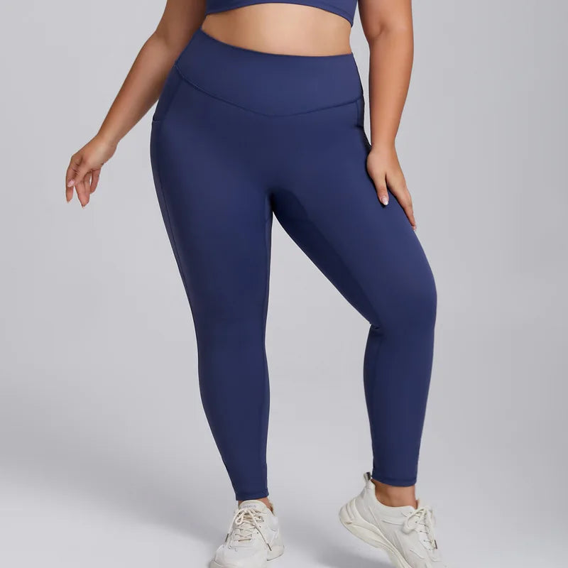 Plus Size Activewear Set – Sports Bra & Super Stretch Gym Leggings