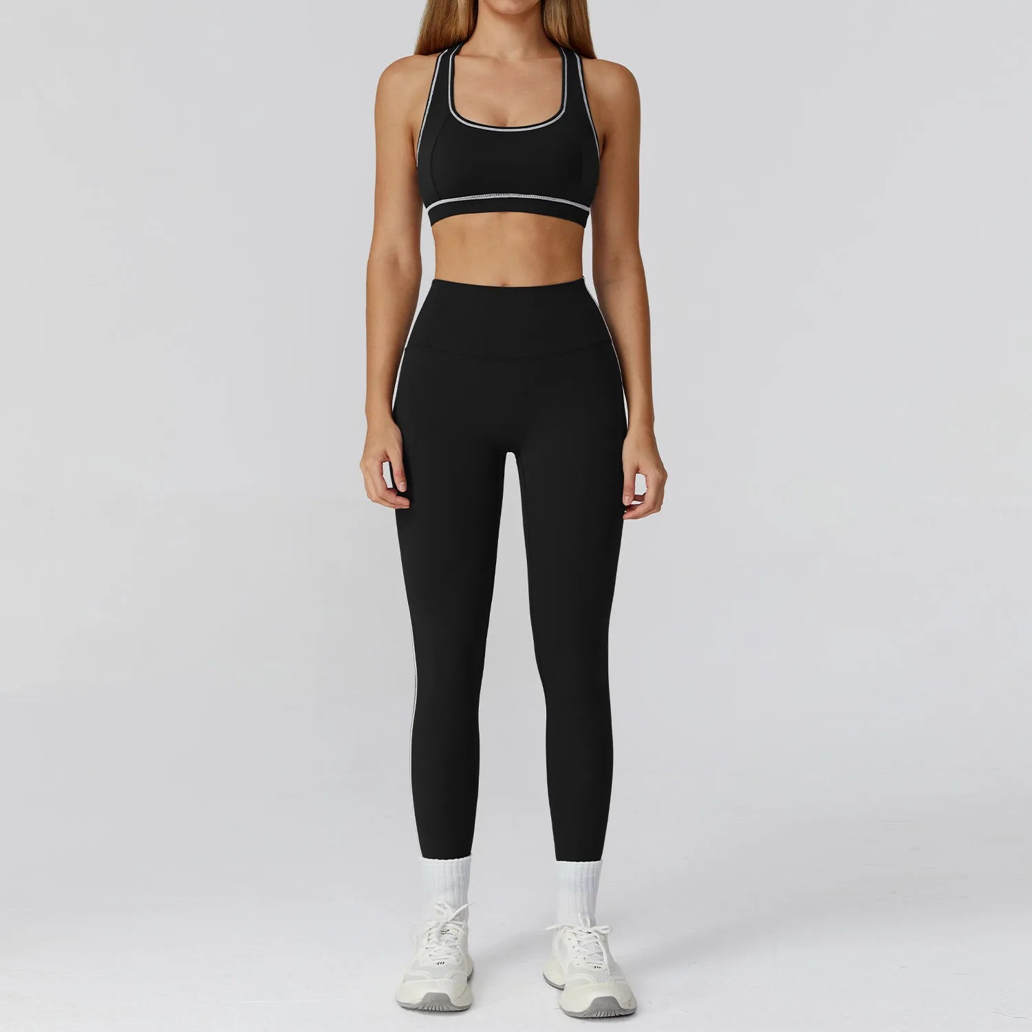 2/3PCS Yoga Set – Long Sleeve Bra, Leggings & Fitness Tracksuit