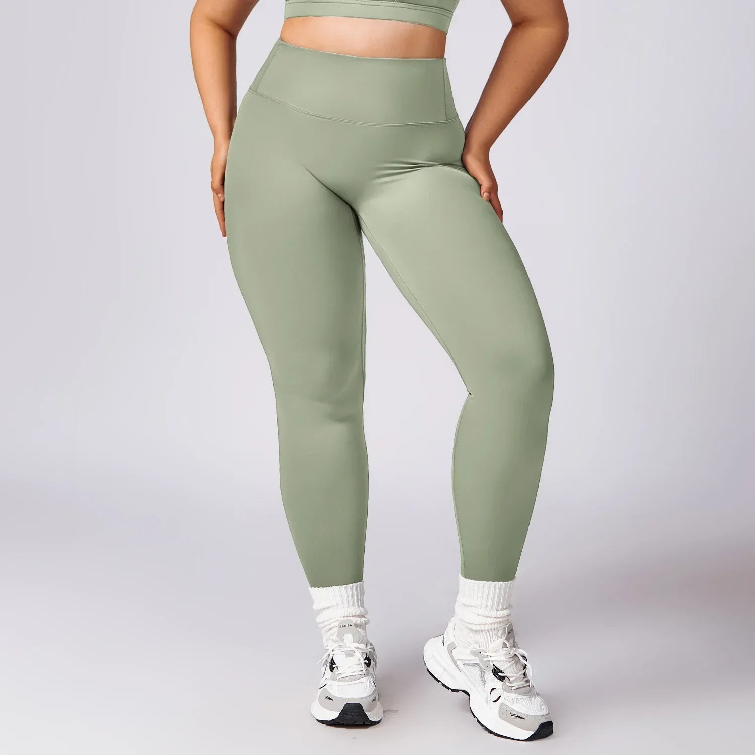 Plus Size Workout Set – Sport Jacket, Leggings & Flared Pants