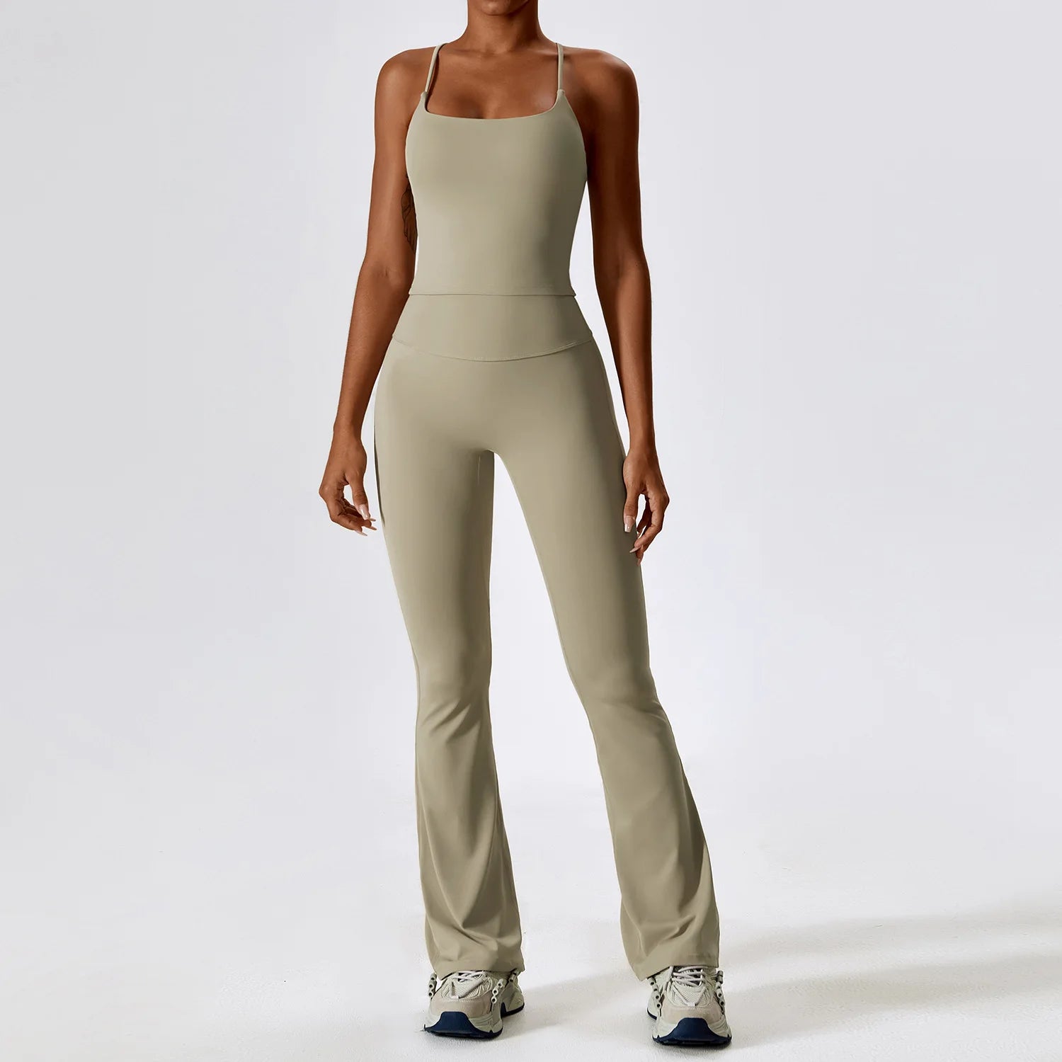 Women's Seamless 2-Piece Yoga Set – Legging + Crop Top