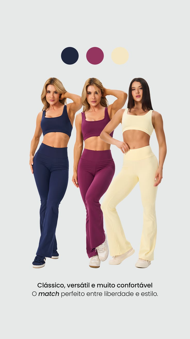 Women's Quick-Dry Sports Set – U-Neck Bra & Bell-Bottom Yoga Top